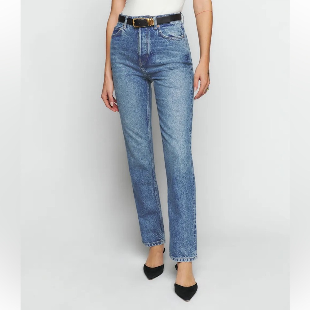 Reformation Cynthia High Rise Straight Jeans, 25, NWT